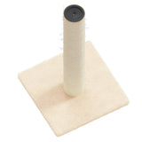 Cat Scratching Post Cream 22x22x45 cm - Top-Down View