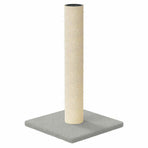 Cat Scratching Post Light Grey 22x22x45 cm