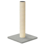 Cat Scratching Post Light Grey 22x22x45 cm - Front View