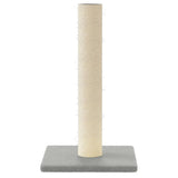 Cat Scratching Post Light Grey 22x22x45 cm
