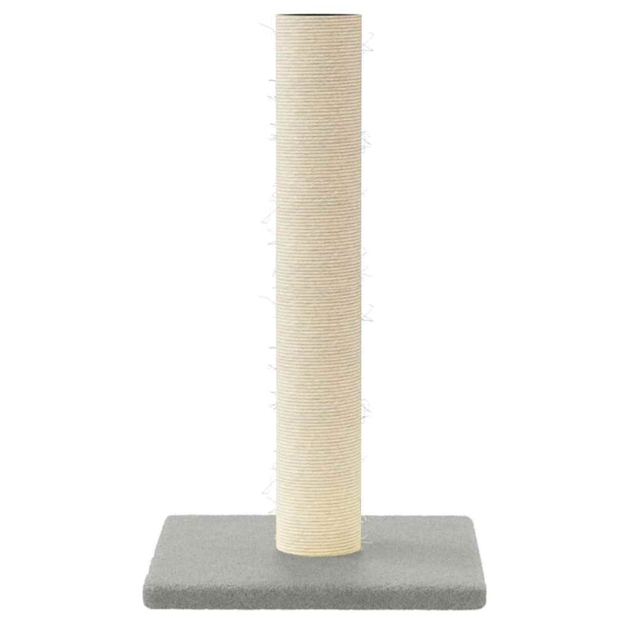 Cat Scratching Post Light Grey 22x22x45 cm