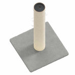 Cat Scratching Post Light Grey 22x22x45 cm