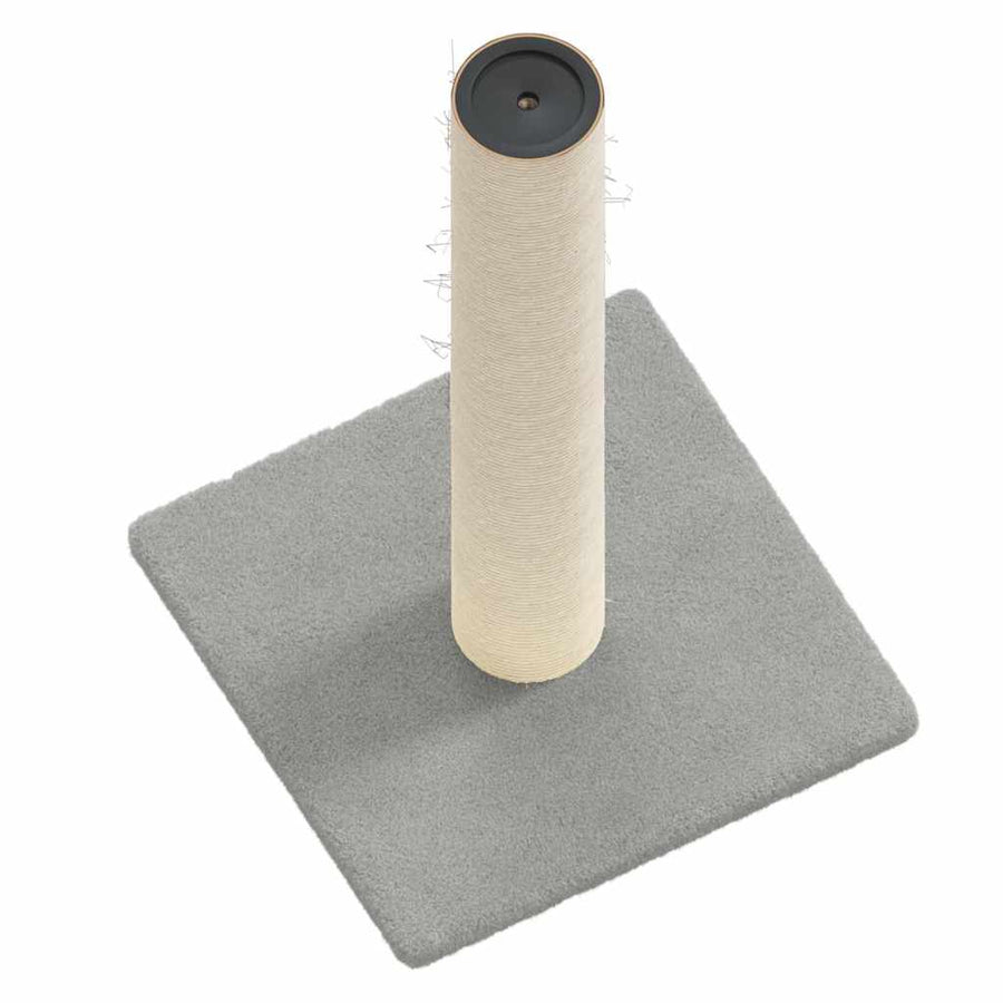 Cat Scratching Post Light Grey 22x22x45 cm