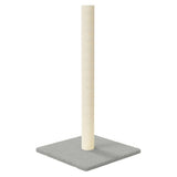 Cat Scratching Post Light Grey 35x35x70 cm
