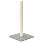 Cat Scratching Post Light Grey 35x35x70 cm