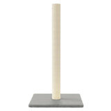 Cat Scratching Post Light Grey 35x35x70 cm - Side View