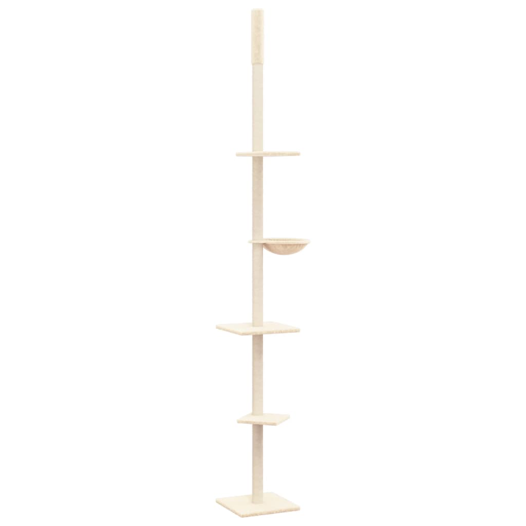 Floor to Ceiling Cat Tree Cream 263.5-289.5 cm