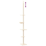 Floor to Ceiling Cat Tree Cream 263.5-289.5 cm