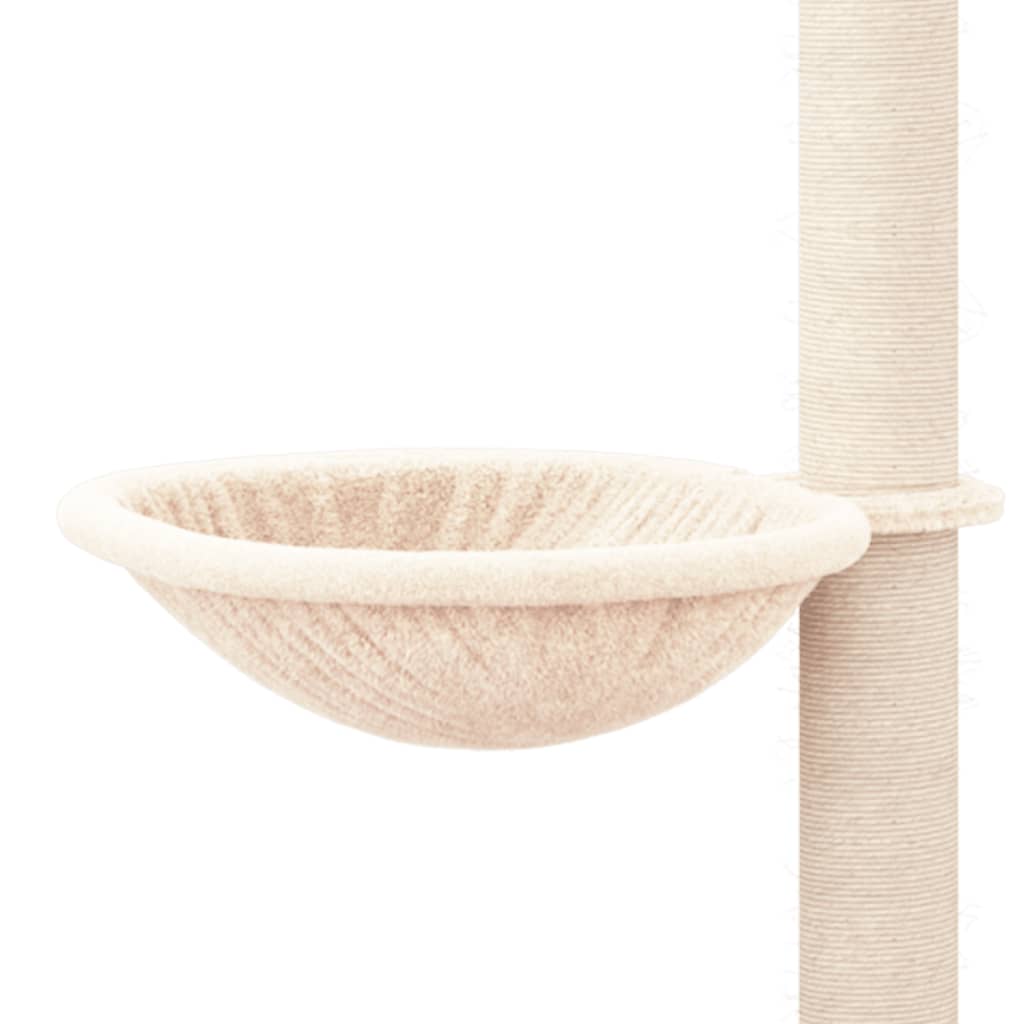 Floor to Ceiling Cat Tree Cream 263.5-289.5 cm