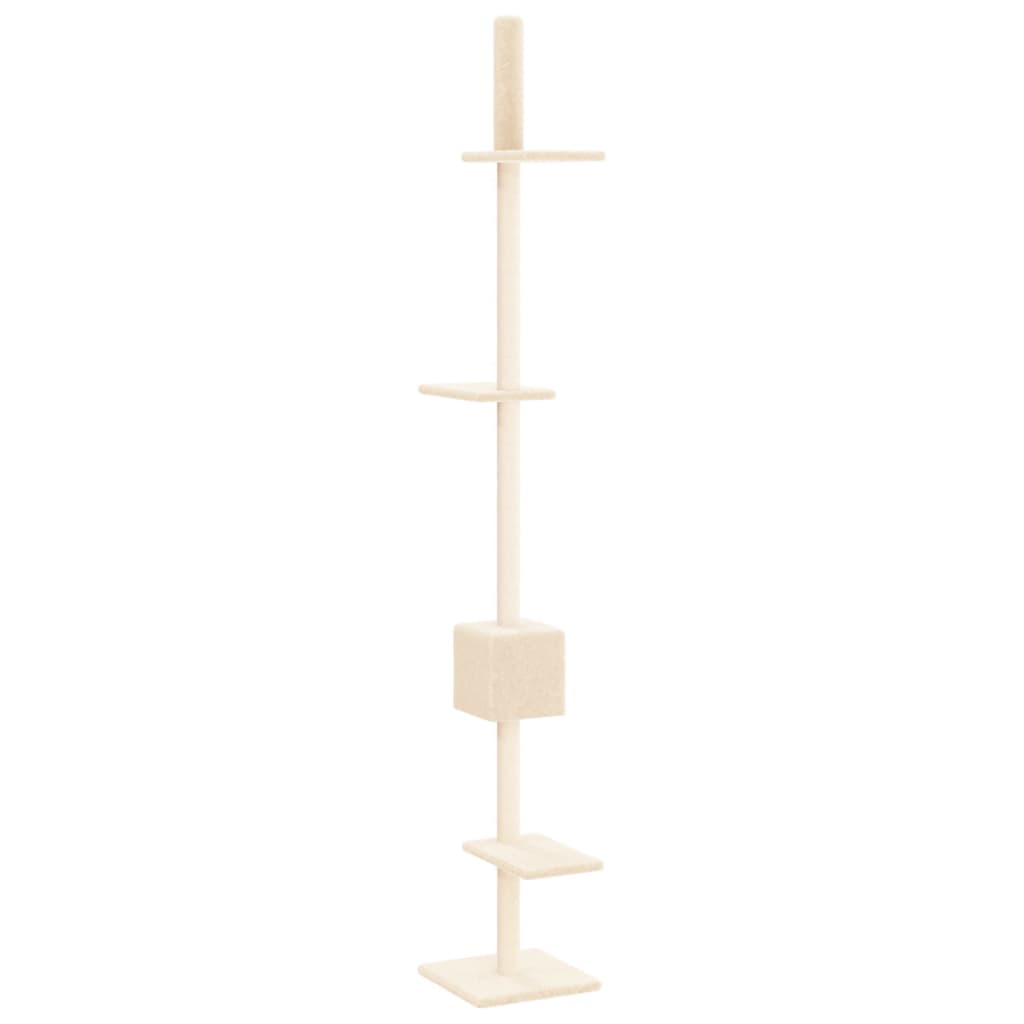 Floor to Ceiling Cat Tree Cream 250.5-276.5 cm