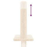 Floor to Ceiling Cat Tree Cream 250.5-276.5 cm
