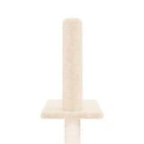 Floor to Ceiling Cat Tree Cream 250.5-276.5 cm - Low Angle