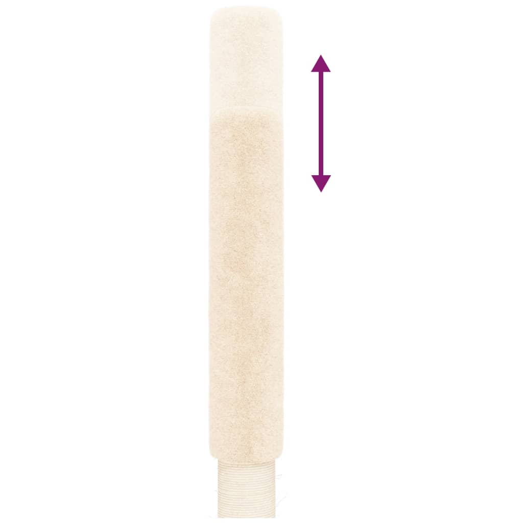 Floor to Ceiling Cat Tree Cream 258.5-284.5 cm