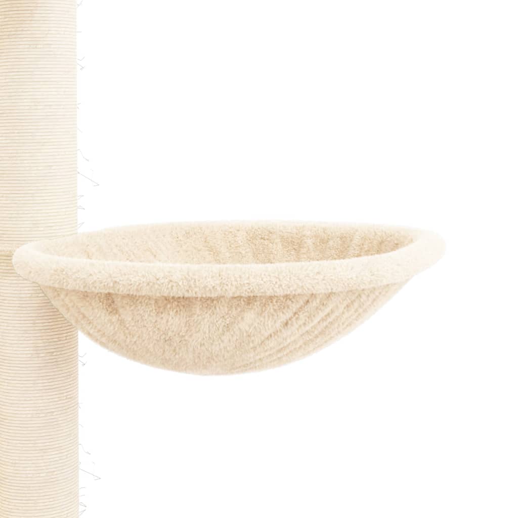 Floor to Ceiling Cat Tree Cream 258.5-284.5 cm