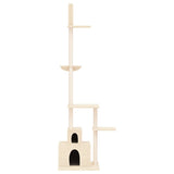 Floor to Ceiling Cat Tree Cream 250.5-276.5 cm - Side View