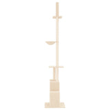 Floor to Ceiling Cat Tree Cream 250.5-276.5 cm