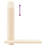 Floor to Ceiling Cat Tree Cream 250.5-276.5 cm - Close-Up Angle