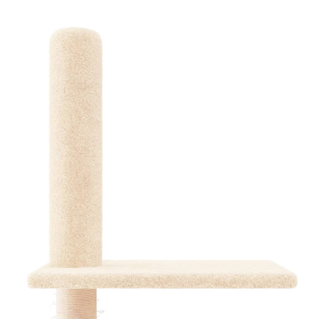 Floor to Ceiling Cat Tree Cream 250.5-276.5 cm