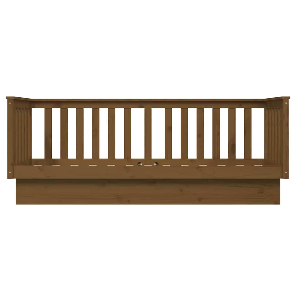 Day Bed without Mattress Honey Brown 90x190 cm Solid Wood Pine