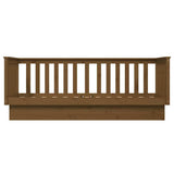 Day Bed without Mattress Honey Brown 90x190 cm Solid Wood Pine - Low Angle