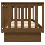 Day Bed without Mattress Honey Brown 90x190 cm Solid Wood Pine