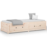 Day Bed without Mattress 90x190 cm Solid Wood Pine - Front View