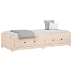 Day Bed without Mattress 90x190 cm Single Solid Wood Pine