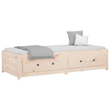 Day Bed without Mattress 90x190 cm Solid Wood Pine - Side View