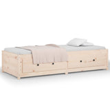 Day Bed without Mattress 90x190 cm Solid Wood Pine - 45-Degree Angle