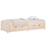 Day Bed without Mattress 90x190 cm Single Solid Wood Pine