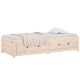 Day Bed without Mattress 90x190 cm Solid Wood Pine - Rear View