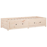 Day Bed without Mattress 90x190 cm Solid Wood Pine - Close-Up Angle
