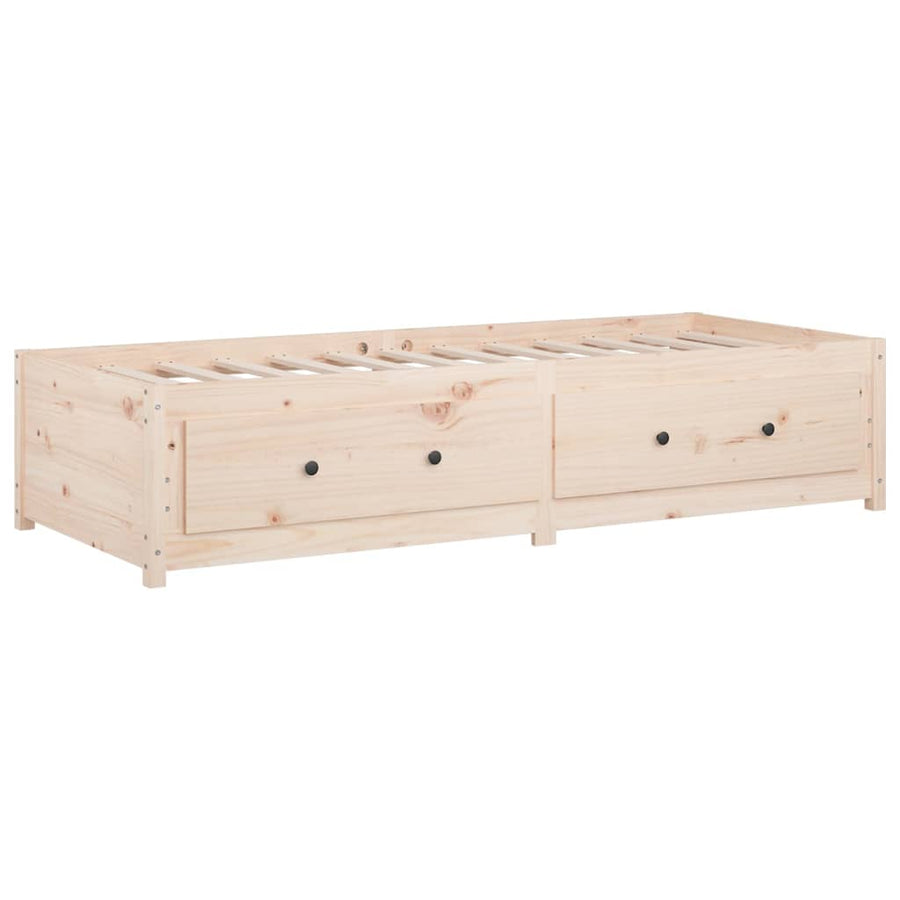 Day Bed without Mattress 90x190 cm Single Solid Wood Pine