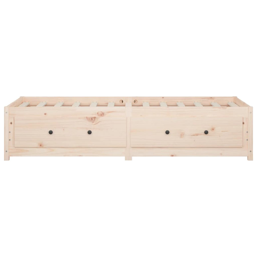 Day Bed without Mattress 90x190 cm Single Solid Wood Pine