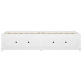 Day Bed without Mattress White 90x190 cm Solid Wood Pine - Low Angle