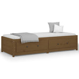 Day Bed without Mattress Honey Brown 90x190 cm Solid Wood Pine