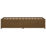 Day Bed without Mattress Honey Brown 90x190 cm Solid Wood Pine