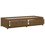 Day Bed without Mattress Honey Brown 90x190 cm Solid Wood Pine - Extra Image