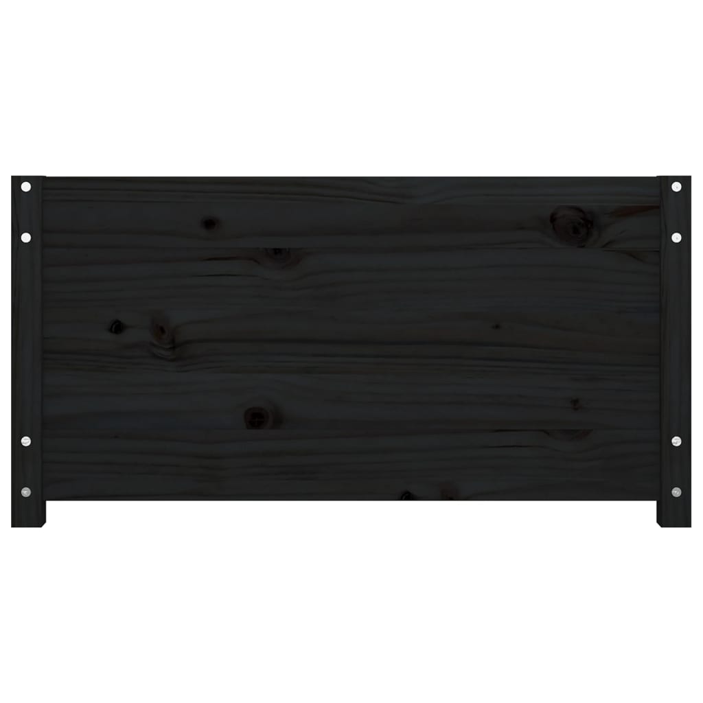 Day Bed without Mattress Black 90x190 cm Solid Wood Pine