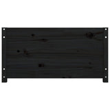 Day Bed without Mattress Black 90x190 cm Solid Wood Pine - Extra Image
