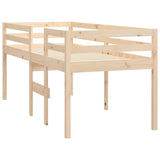 High Sleeper Bed without Mattress 90x190 cm Solid Wood Pine