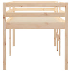 High Sleeper Bed without Mattress 90x190 cm Solid Wood Pine