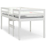 High Sleeper Bed without Mattress White 90x190 cm