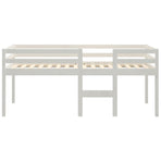 High Sleeper Bed without Mattress White 90x190 cm