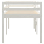 High Sleeper Bed without Mattress White 90x190 cm