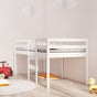 High Sleeper Bed without Mattress White 90x190 cm