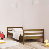 Bed Frame without Mattress Honey Brown 90x190 cm Solid Wood Pine