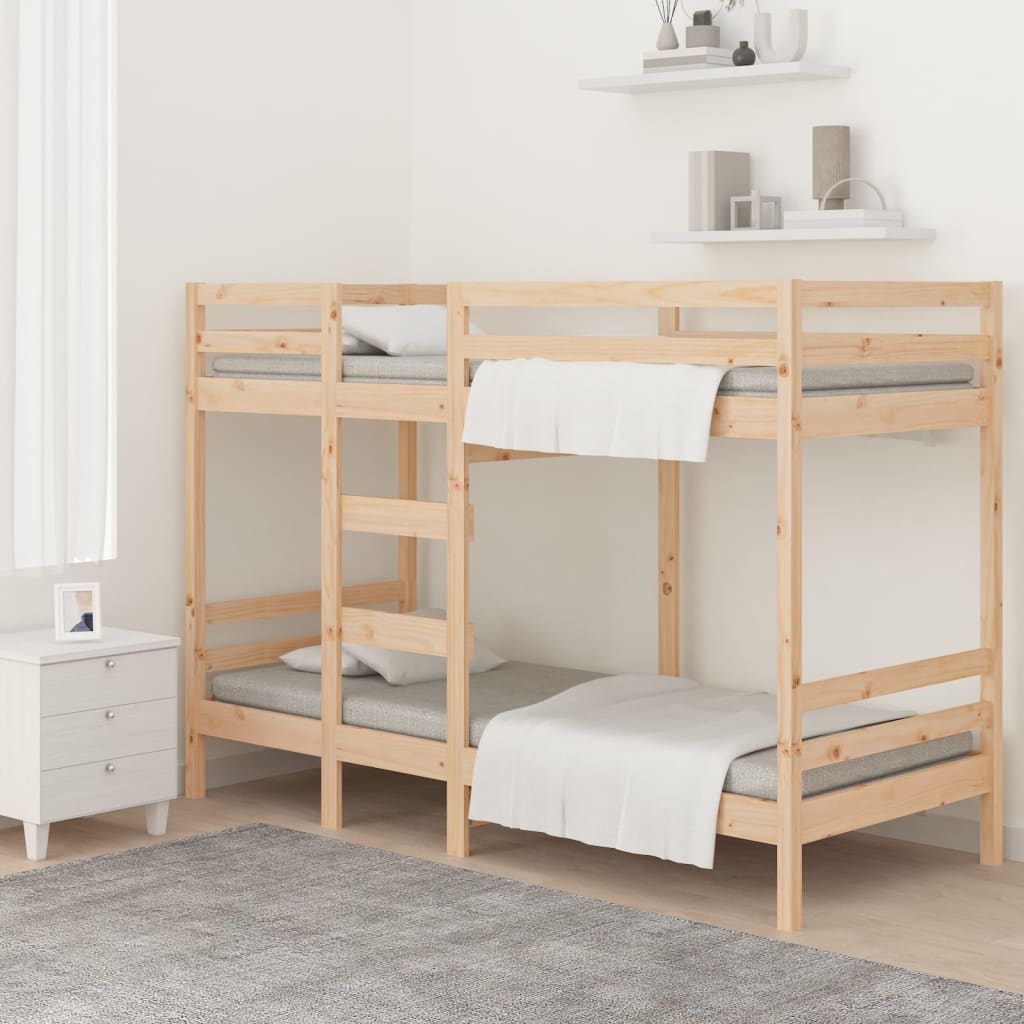Bunk Bed without Mattress 90x190 cm Solid Wood Pine