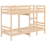 Bunk Bed without Mattress 90x190 cm Solid Wood Pine - Top-Down View