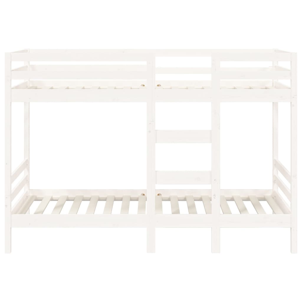 Bunk Bed without Mattress White 90x190 cm Solid Wood Pine